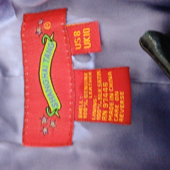 Shanghai Tang Leather Pantsuit Sz 8 - Picture 7 of 11